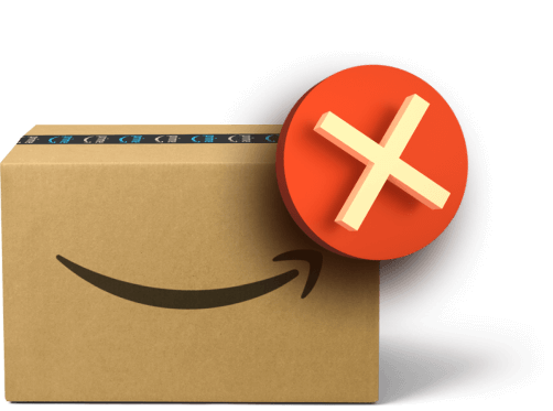 Amazon inauthentic product suspension icon